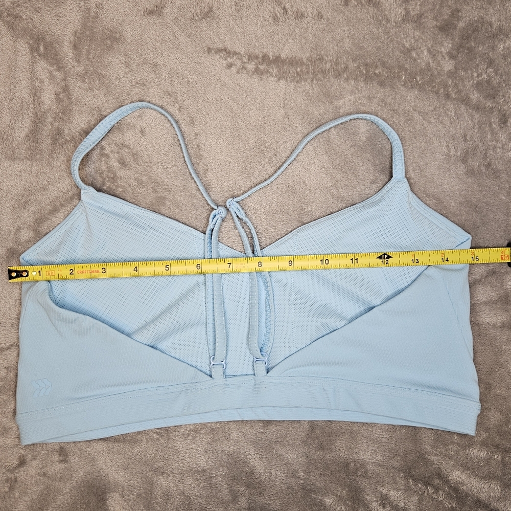 All In Motion Fine Rib Bra In Blue Denim - Size L - Picture 4 of 6
